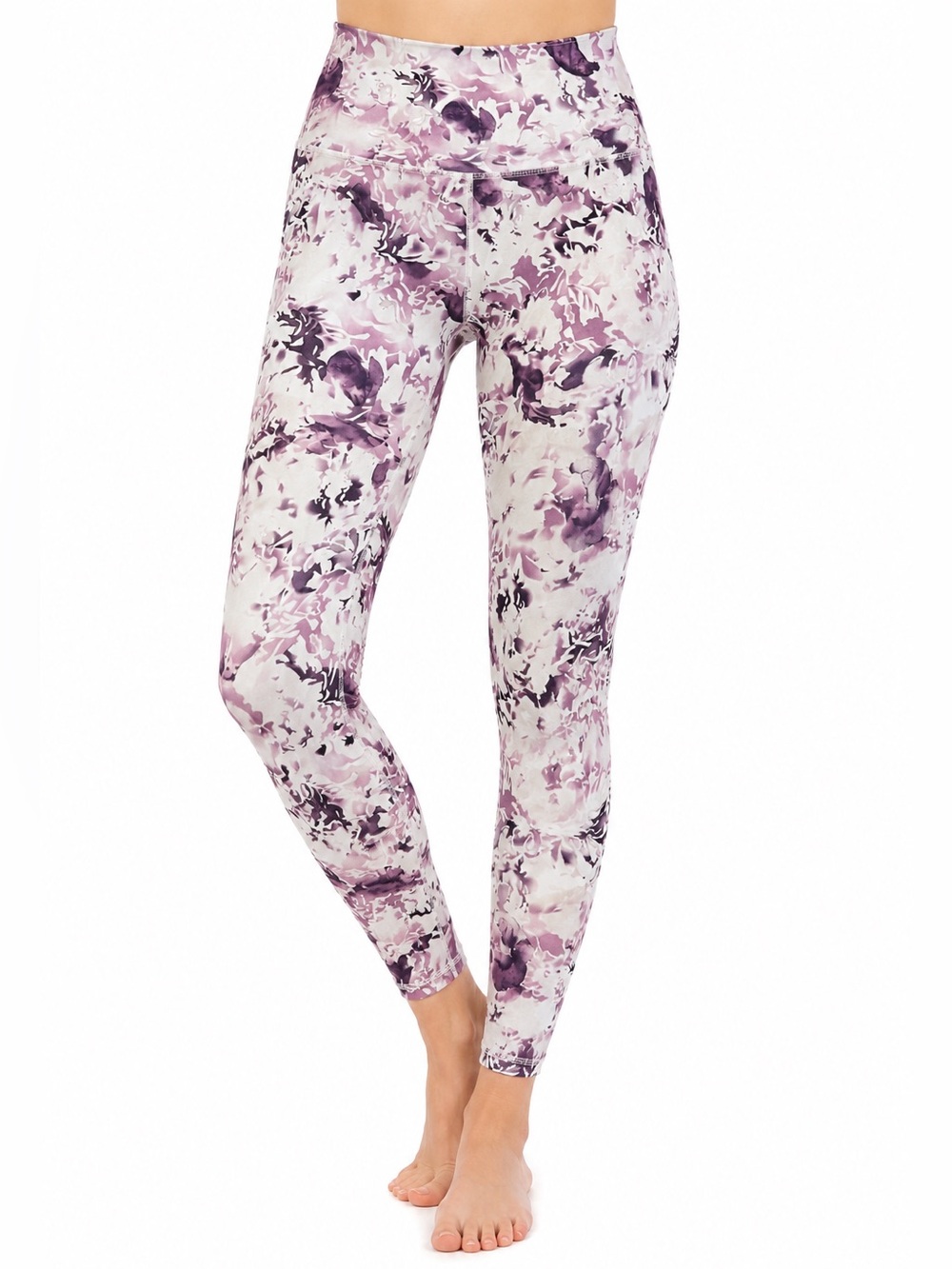 Balance Collection Wild Plum Whispy Floral Legging in Lavender White Women’s M